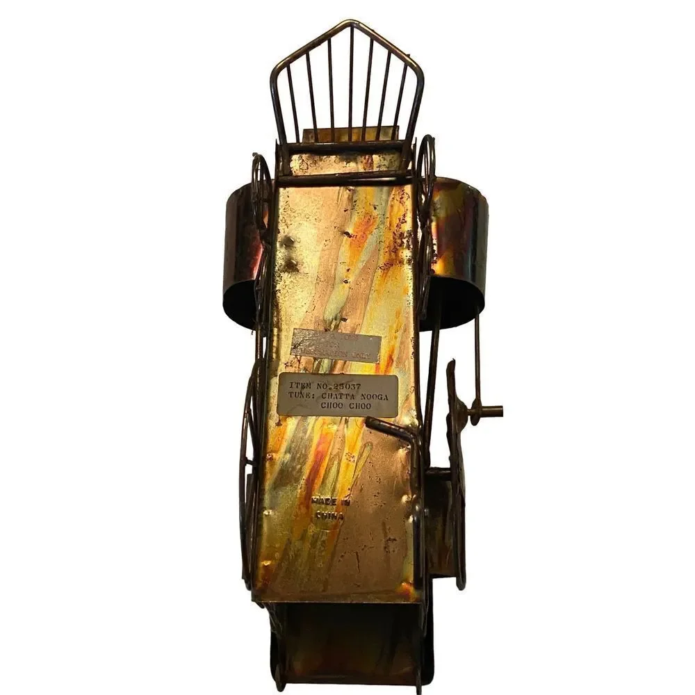 HTC Tin Old Steam Engine Music Box - Plays: “ Chatta Nooga Choo Choo”